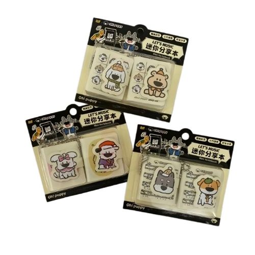 Chaveiro Mini Caderno Dogs Com 2 Unidades 48 Folhas Decoradas